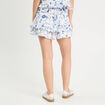 Jupe-short droite bleu roi femme