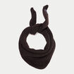 Foulard fluide marron fonc&eacute; femme