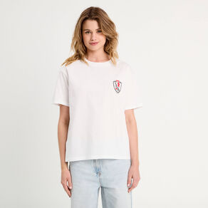 T-shirt manches courtes Disney blanc femme