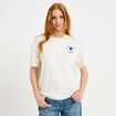 T-shirt col rond manches courtes ecru femme