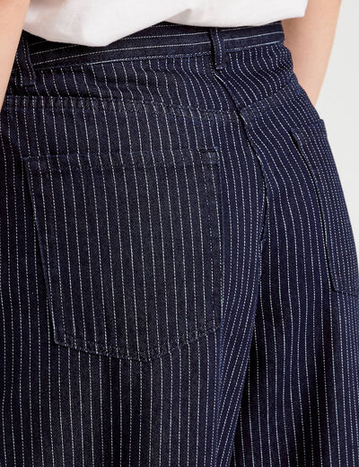 Jeans barrel denim brut femme