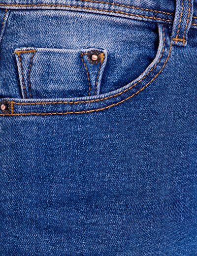 Pantacourt denim stone femme