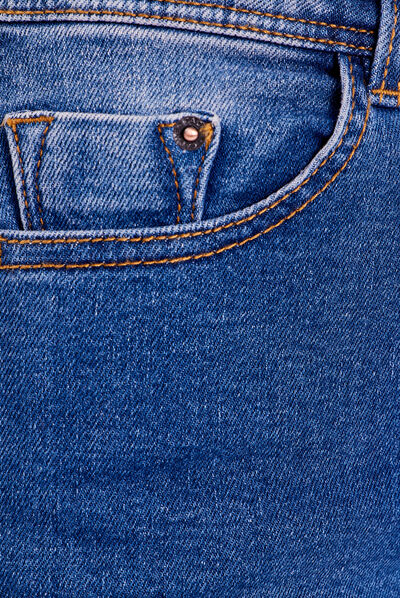 Pantacourt denim stone femme