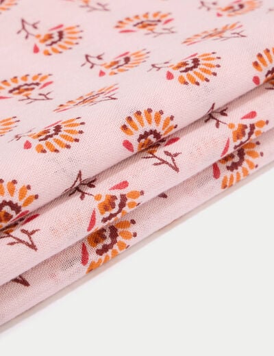 Foulard rose clair femme