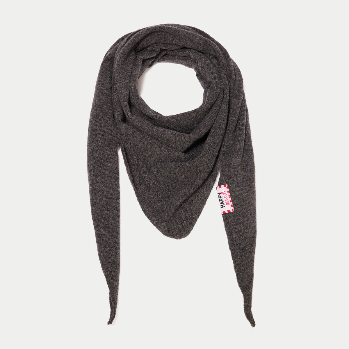 Foulard gris fonc&eacute; femme