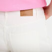Jean barrel cropped taille standard denim blanc femme