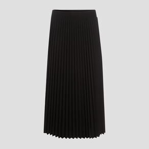 jupe midi evasee plissee noir femme Jupe midi évasée plissée noir femme