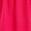 Robe évasée fluide plumetis rose fushia femme