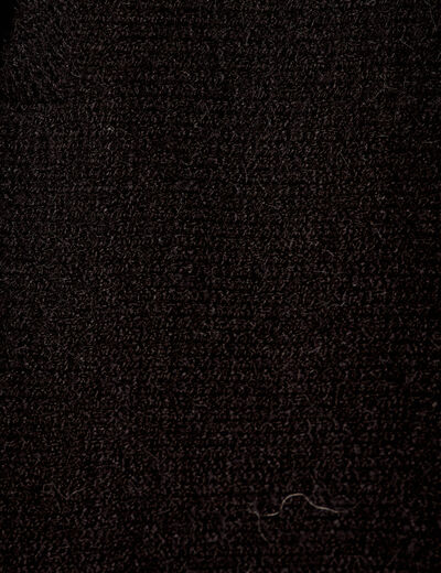Pull manches chauves-souris noir femme