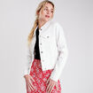 Veste denim ecru femme
