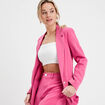 Veste blazer fluide rose femme