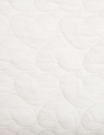 Gilet matelass&eacute; sans manches ecru femme