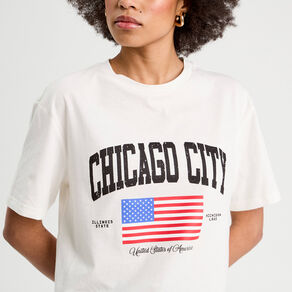 T-shirt manches courtes blanc femme