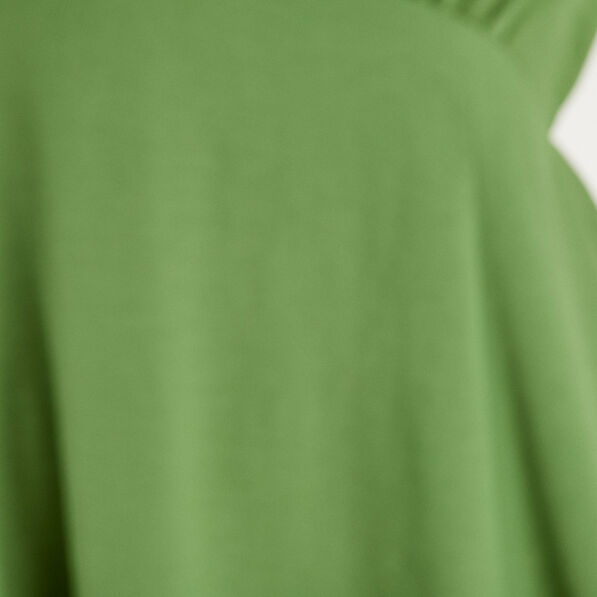 robe trapeze manches courtes vert femme Robe trapèze manches courtes vert femme