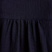 Blouse maille relief&eacute;e bleu marine femme