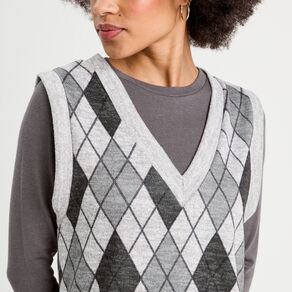 pull sans manches gris clair femme Pull sans manches gris clair femme