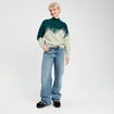 Pull avec sequins vert foncé femme