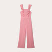 Combinaison pantalon volants vieux rose femme
