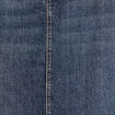 Jupe midi trapèze en jean denim dirty femme