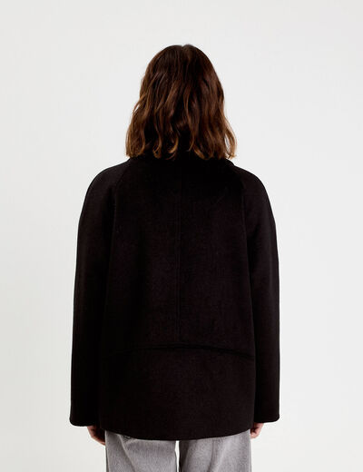 Caban oversize noir femme