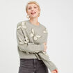 Pull manches longues vert pastel femme