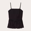 Bustier bretelles fines noir femme