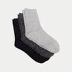 Lot de 3 paires de chaussettes gris clair femme