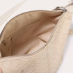 Sac tress&eacute; effet chin&eacute; beige femme
