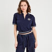 Polo manches courtes bleu marine femme