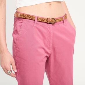 pantalon chino 78eme vieux rose femme Pantalon chino 7/8ème vieux rose femme