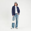 Veste matelassée bleu marine femme