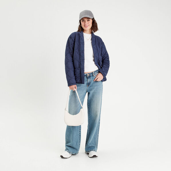 veste matelassee bleu marine femme Veste matelassée bleu marine femme