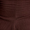 Bustier p&eacute;plum ajust&eacute; cropped pliss&eacute; marron fonc&eacute; femme