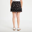 Jupe patineuse courte en dentelle noir femme