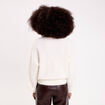 Gilet boutonn&eacute; ecru femme