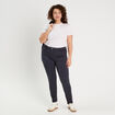 Jeans slim 5 poches bleu marine femme