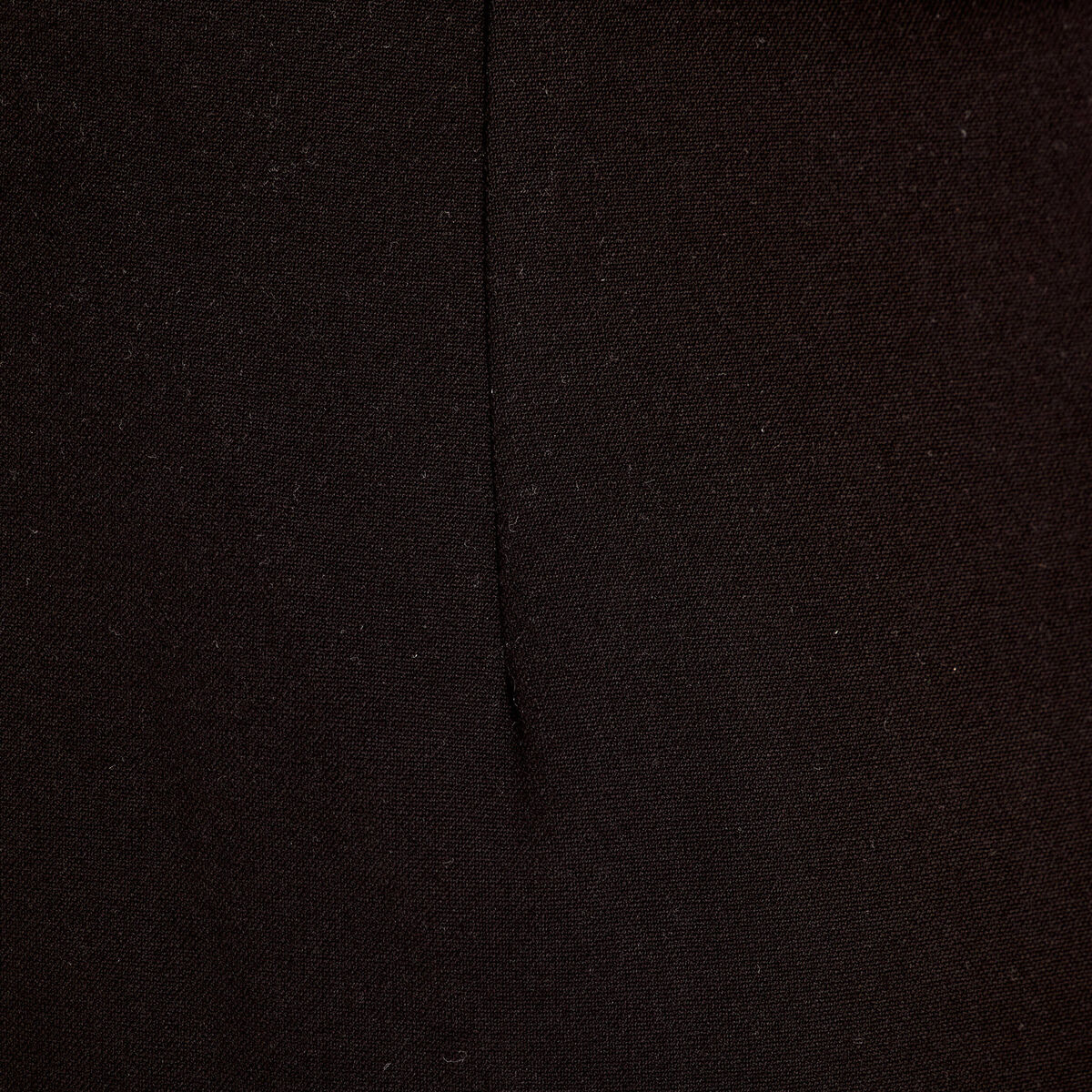 Jupe longue droite fendue noir femme