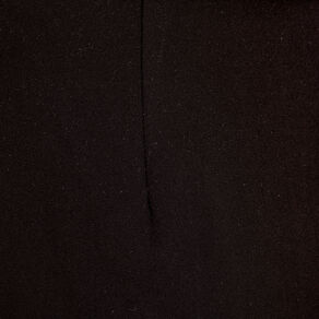 Jupe longue droite fendue noir femme
