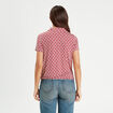 Blouse manches courtes rouge femme