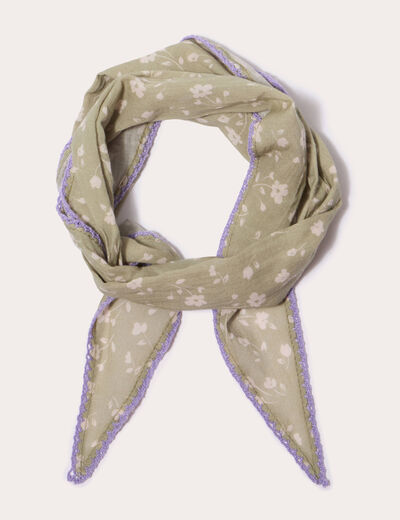 Foulard vert clair femme