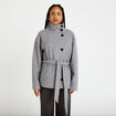 Veste oversize manches longues gris femme