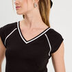 T-shirt manches courtes noir femme