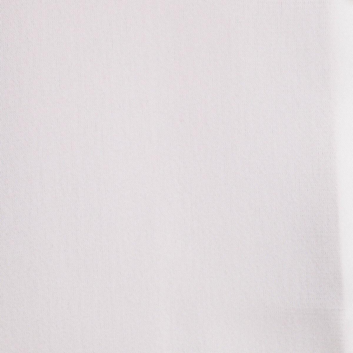 Chemise manches longues satin blanc femme