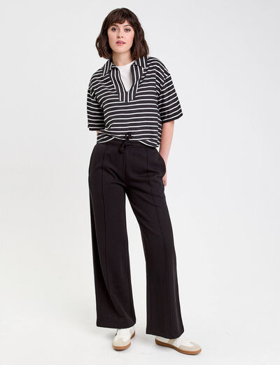 Jegging ajusté noir femme