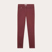 Jeans slim 5 poches violet foncé femme