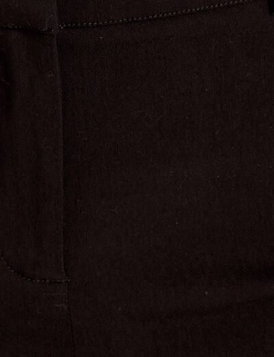 Pantalon capri ajusté 7/8ème noir femme