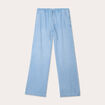 Pantalon large en jean denim bleach femme
