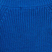 Pull col v manches longues bleu electrique femme