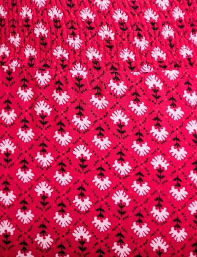 Jupe longue fluide rose cerise femme