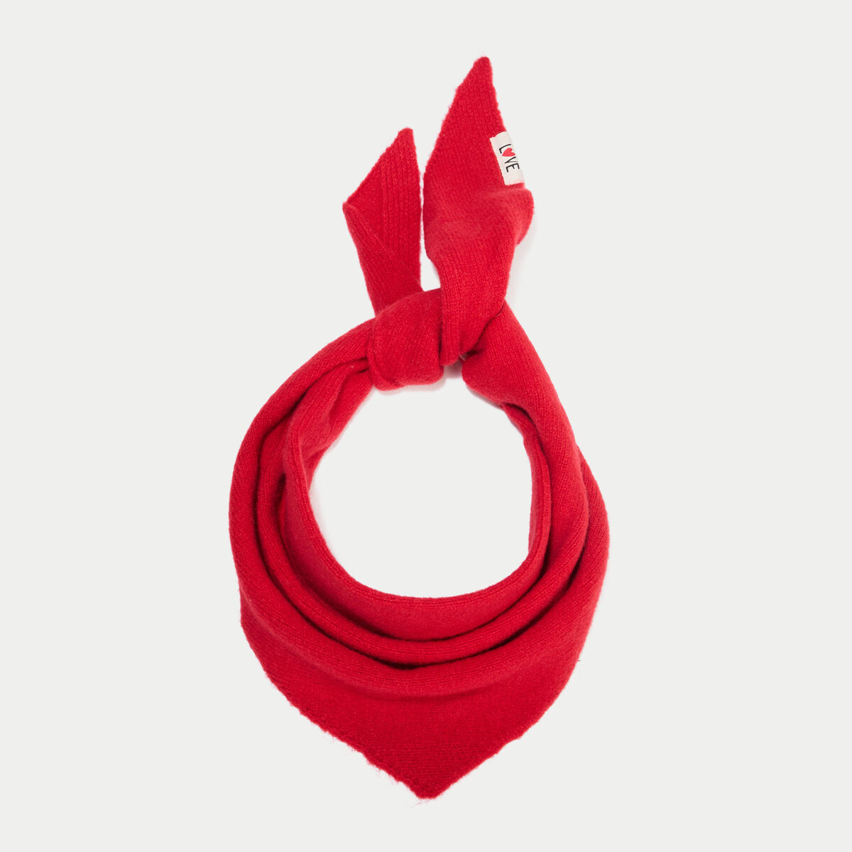 Foulard fluide rouge femme
